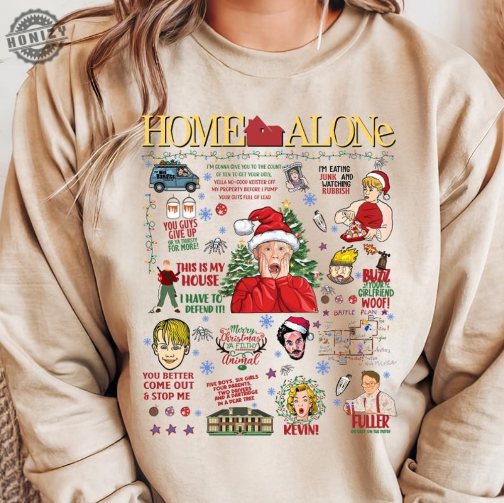 Home Alone Movie Family Matching Christmas Shirt Christmas Home Alone Movie Tshirt Christmas Group Hoodie Family Christmas Shirt