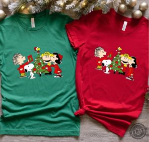 Snoopy Christmas Shirt Charlie Brown Christmas Sweatshirt Family Matching Christmas Party Hoodie Christmas Tee Gifts honizy 2