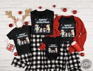 Merry Blueymas Shirts Christmas Family Shirt Family Matching Pajamas Tees Christmas Gift Shirt Blue Christmas Shirt Christmas Toddler Blue honizy 2