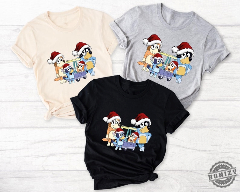 Christmas Bluey Family Sweater Christmas Funny Bluey Family Shirt Family Gift Blueymas Tshirt Christmas Pajamas Hoodie Pajamas Tees