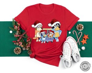 Christmas Bluey Family Sweater Christmas Funny Bluey Family Shirt Family Gift Blueymas Tshirt Christmas Pajamas Hoodie Pajamas Tees honizy 2