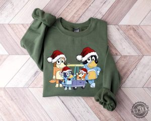 Christmas Bluey Family Sweater Christmas Funny Bluey Family Shirt Family Gift Blueymas Tshirt Christmas Pajamas Hoodie Pajamas Tees honizy 3