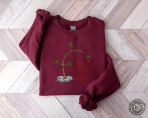 Charlie Brown Christmas Tree Sweatshirt Holiday Graphic Tee Cozy Winter Shirt Vintage Christmas Design Hoodie Festive Quote Apparel honizy 7