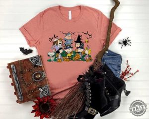 Spooky Halloween Movie Characters Shirt Halloween Gift Snoopy Fall Tshirt Halloween Peanuts Characters Sweatshirt Trick Or Treat Kids Tees honizy 2