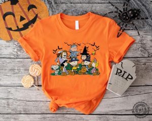 Spooky Halloween Movie Characters Shirt Halloween Gift Snoopy Fall Tshirt Halloween Peanuts Characters Sweatshirt Trick Or Treat Kids Tees honizy 4