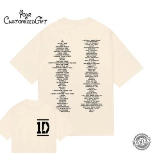 1D All Songs Vintage Hoodie 1D Songs Unisex Vintage Tshirt One Direction Tribute Sweatshirt One Direction Shirt honizy 2