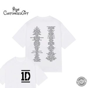 1D All Songs Vintage Hoodie 1D Songs Unisex Vintage Tshirt One Direction Tribute Sweatshirt One Direction Shirt honizy 3