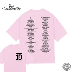 1D All Songs Vintage Hoodie 1D Songs Unisex Vintage Tshirt One Direction Tribute Sweatshirt One Direction Shirt honizy 4