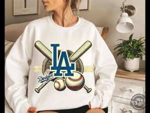 Los Angeles Dodgers Vintage Baseball Sweatshirt Vintage Style Los Angeles Baseball Dodgers Hoodie Trendy Summer Tshirt Game Day Shirt honizy 2