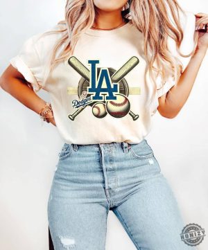 Los Angeles Dodgers Vintage Baseball Sweatshirt Vintage Style Los Angeles Baseball Dodgers Hoodie Trendy Summer Tshirt Game Day Shirt honizy 3