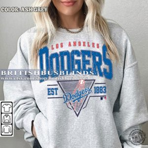 Vintage Style Los Angeles Shirt Los Angeles Baseball Sweatshirt Baseball Fan Tshirt Baseball Gameday Hoodie Best Gift Ever honizy 3