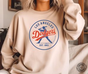 Los Angeles Dodgers Baseball Tshirt Favorite Baseball Team Sweatshirt And Hoodie Los Angeles Baseball Shirt For Mom honizy 2