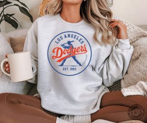 Los Angeles Dodgers Baseball Tshirt Favorite Baseball Team Sweatshirt And Hoodie Los Angeles Baseball Shirt For Mom honizy 3