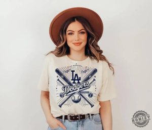 Los Angeles Dodgers Vintage Baseball Tshirt Vintage Style Los Angeles Baseball Dodgers Sweatshirt Trendy Summer Hoodie Game Day Shirt honizy 2