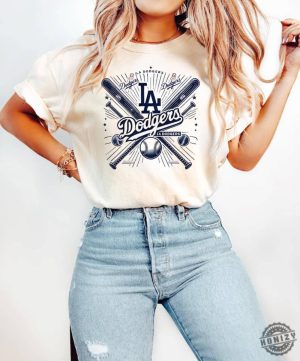 Los Angeles Dodgers Vintage Baseball Tshirt Vintage Style Los Angeles Baseball Dodgers Sweatshirt Trendy Summer Hoodie Game Day Shirt honizy 3