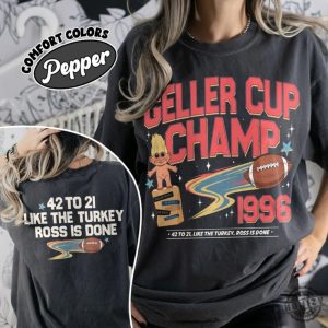 Geller Bowl Friendsgiving Shirt Friends Thanksgiving Tshirt Geller Cup The One With The Football Hoodie Ross Rachel Monicachandler Sweatshirt honizy 3