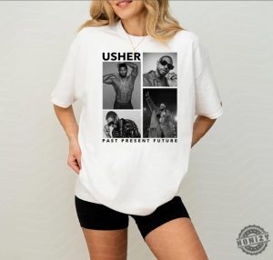 Usher Past Present Future 2024 World Tour Concert Shirt For Usher Fans Usher 2024 Tour Hoodie Usher Concert Tee Shirt Usher Fan Gift Merch honizy 2