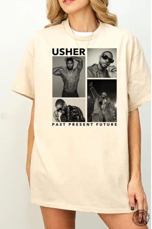 Usher Past Present Future 2024 World Tour Concert Shirt For Usher Fans Usher 2024 Tour Hoodie Usher Concert Tee Shirt Usher Fan Gift Merch honizy 5