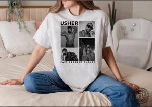 Usher Past Present Future 2024 World Tour Concert Shirt For Usher Fans Usher 2024 Tour Hoodie Usher Concert Tee Shirt Usher Fan Gift Merch honizy 6