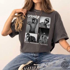 Usher Past Present Future 2024 World Tour Concert Shirt For Usher Fans Usher 2024 Tour Hoodie Usher Concert Tee Shirt Usher Fan Gift Merch honizy 7