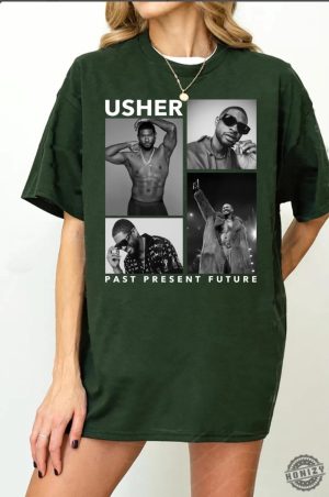 Usher Past Present Future 2024 World Tour Concert Shirt For Usher Fans Usher 2024 Tour Hoodie Usher Concert Tee Shirt Usher Fan Gift Merch honizy 9