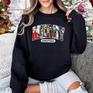 Merry Christmas 90S Movies Crewneck Sweatshirt Vintage Christmas Movies Tshirt Retro Xmas Movies Hoodie Family Reunion Tee 1990S Holiday Shirt honizy 3