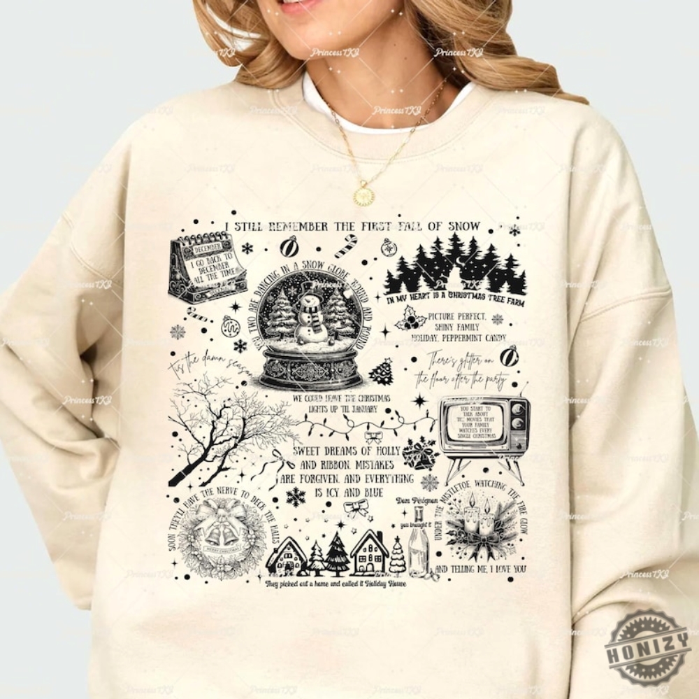 Merry Swiftmas Christmas Songs Lyrics Shirt Christmas Tshirt Christmas Season Hoodie Cozy Swiftie Fall Apparel Swiftie Sweater