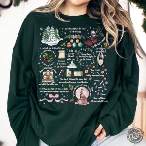 Christmas Song Lyrics Sweatshirt Christmas Song Tshirt Song Lyrics Collage With Christmas Symbols Lyrics Hoodie Cozy Fall Apparel Shirt honizy 2