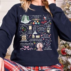 Christmas Song Lyrics Sweatshirt Christmas Song Tshirt Song Lyrics Collage With Christmas Symbols Lyrics Hoodie Cozy Fall Apparel Shirt honizy 3