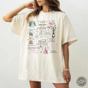 Christmas Song Lyrics Sweatshirt Christmas Song Tshirt Song Lyrics Collage With Christmas Symbols Lyrics Hoodie Cozy Fall Apparel Shirt honizy 5