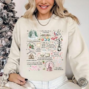 Christmas Song Lyrics Sweatshirt Christmas Song Tshirt Song Lyrics Collage With Christmas Symbols Lyrics Hoodie Cozy Fall Apparel Shirt honizy 7