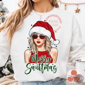 Merry Swiftmas Shirt Funny Christmas Tshirt Christmas Season Hoodie Music Fan Christmas Sweatshirt Xmas Shirt honizy 5