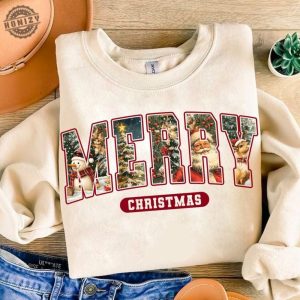 Retro Christmas Shirt Vintage Christmas Tshirt Santa Claus Hoodie Christmas Sweatshirt Merry Christmas Gift honizy 5