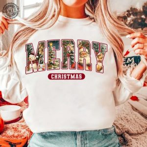 Retro Christmas Shirt Vintage Christmas Tshirt Santa Claus Hoodie Christmas Sweatshirt Merry Christmas Gift honizy 6