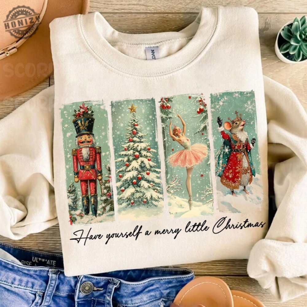 Retro Christmas Nutcracker Shirt Vintage Merry Christmas Hoodie Merry Christmas Sweatshirt Christmas Tshirt