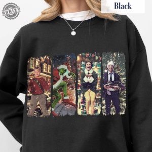 Merry Christmas 90S Movies Shirt Vintage Christmas Movies Sweatshirt Retro Xmas Movies Tshirt Family Reunion Hoodie 1990S Holiday Shirt honizy 5