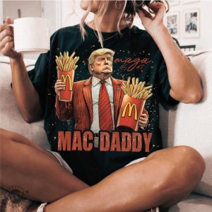 Original Funny Trump Fries Making Fries Humor Middle Class Kamala Election Maga 2024 Voter Republican Fast Food Mac Daddy Hamburger Shirt honizy 2