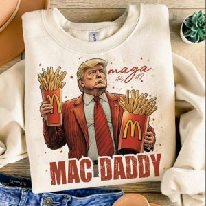 Original Funny Trump Fries Making Fries Humor Middle Class Kamala Election Maga 2024 Voter Republican Fast Food Mac Daddy Hamburger Shirt honizy 4