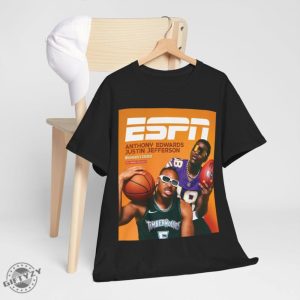 Anthony Edwards Justin Jefferson Minnesota Timberwolves Vikings Espn Tee Shirt honizy 3