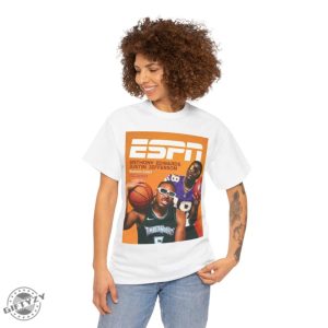 Anthony Edwards Justin Jefferson Minnesota Timberwolves Vikings Espn Tee Shirt honizy 6