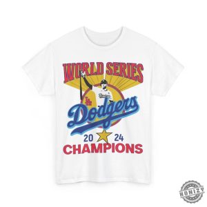 Vintage 2024 World Series Champion Dodgers Shirt Vintage Style Rap Tee honizy 2