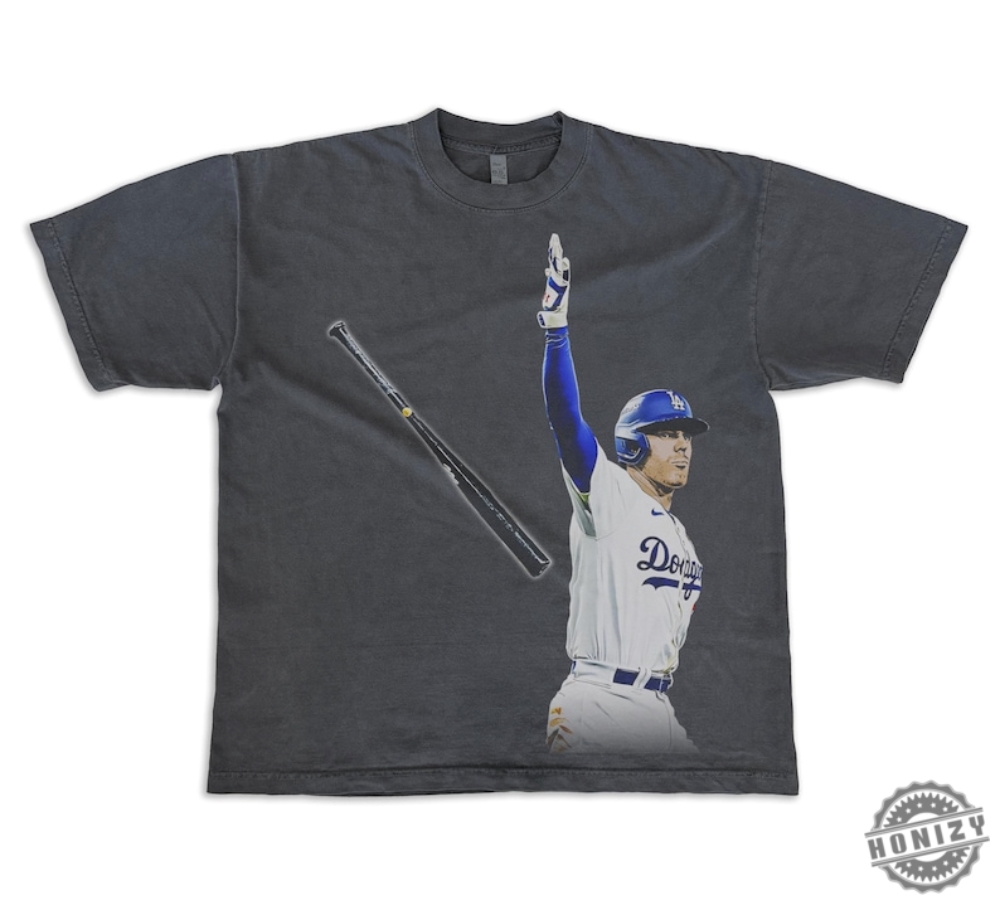 Freddie Freeman Dodgers Baseball Vintage Look Oversized Boxy Hip Hop Tshirt Bootleg Washed Mvp World Series Los Angeles Walk Off Grand Slam Shirt