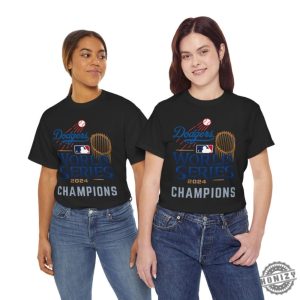 Dodgers World Series 2024 Champions Unisex Shirt Los Angeles Baseball Graphic Tshirt Mlb Fan Hoodie Sports Team Sweatshirt Cotton Apparel honizy 3