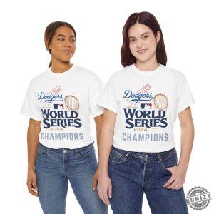 Dodgers World Series 2024 Champions Unisex Shirt Los Angeles Baseball Graphic Tshirt Mlb Fan Hoodie Sports Team Sweatshirt Cotton Apparel honizy 4