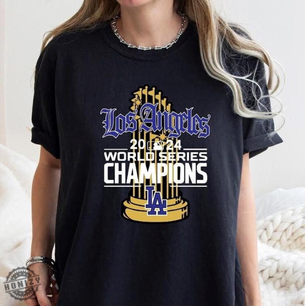 Los Angeles World Series Champions 2024 Shirt Los Angeles Baseball Gift