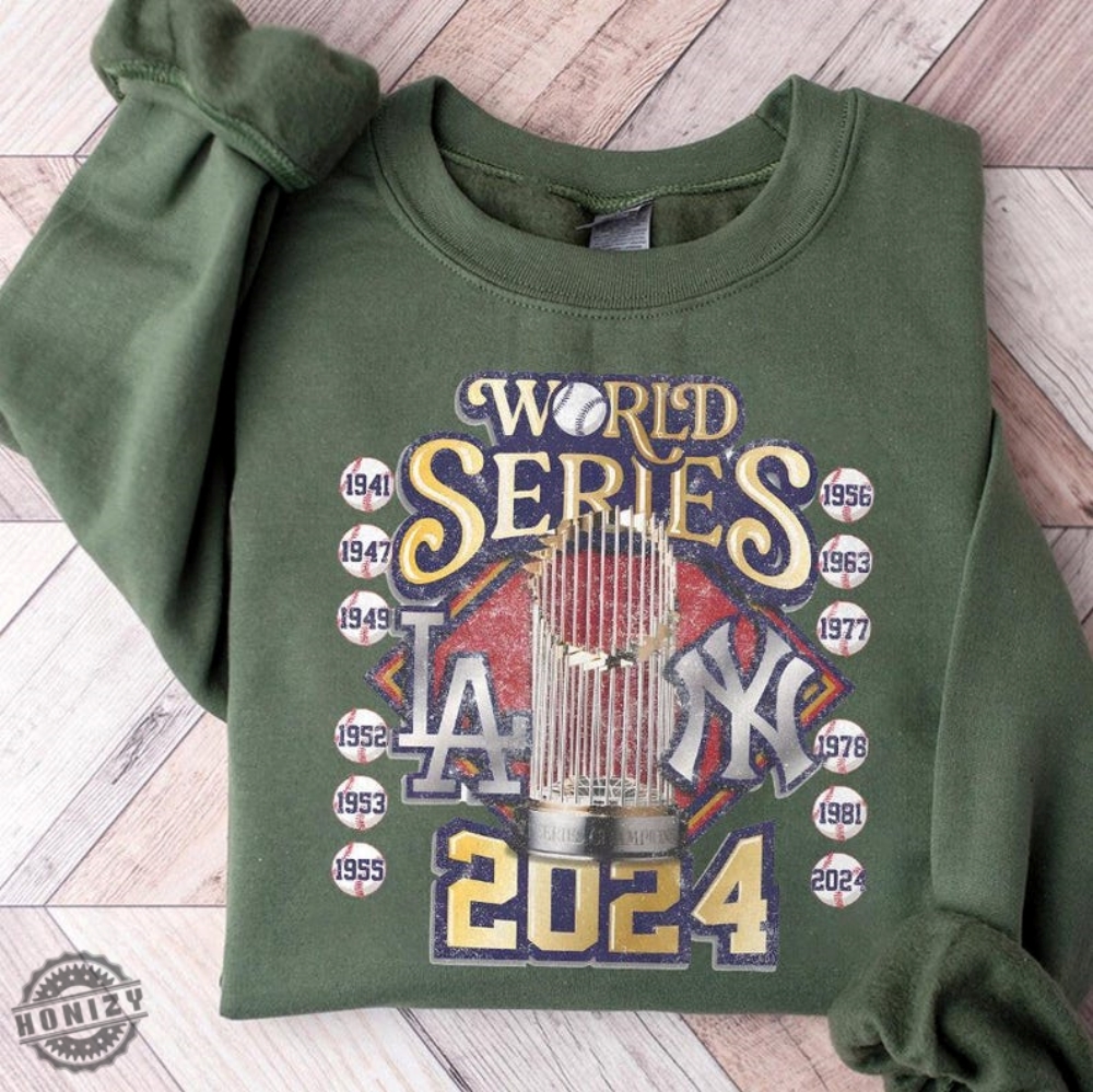 Vintage World Series Yankees Vs Dodgers 2024 Rivalry Unisex Shirt For Baseball Fans