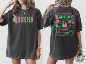 Wicked Glitter Tshirt Wicked Defy Gravity Broomstick Magic Wand Hoodie Wizard Of Oz Movie Fan Sweatshirt Changed For Good Tshirt honizy 2