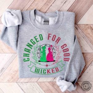 Wicked Change For Good Glitter Embroidered Shirt Witches Of Oz Funny Hoodie Defy Gravity Broomstick Magic Wand Sweatshirt Elphaba And Glinda Tee honizy 2