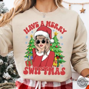 Have A Merry Swiftmas Christmas Shirt The Eras Tour Christmas Tshirt Tay Christmas Hoodie Swiftmas Sweatshirt Tss Version Tee Christmas Season Gift honizy 3