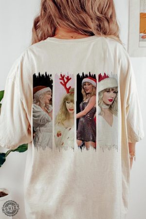 Merry Swiftmas Merry Christmas Funny Christmas 2 Sides Tshirt honizy 3